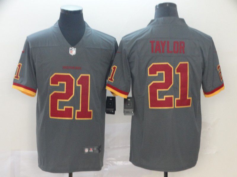 Men Washington Redskins #21 Taylor 2019 Vapor Untouchable Nike Gray Inverted Legend NFL Jerseys->washington redskins->NFL Jersey